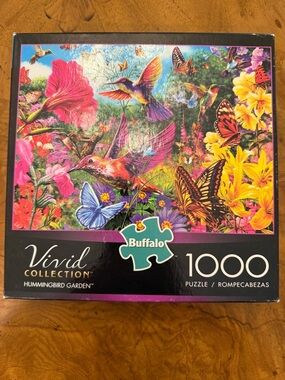 Buffalo Vivid Collection Hummingbird Garden 1000-Piece Puzzle - Multi-Color